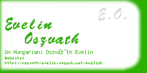 evelin oszvath business card